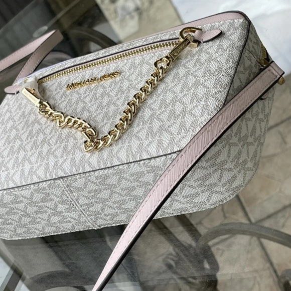 Michael Kors PVC Leather Crossbody Bag Handbag Messenger Shoulder Purse - Picture 7 of 11